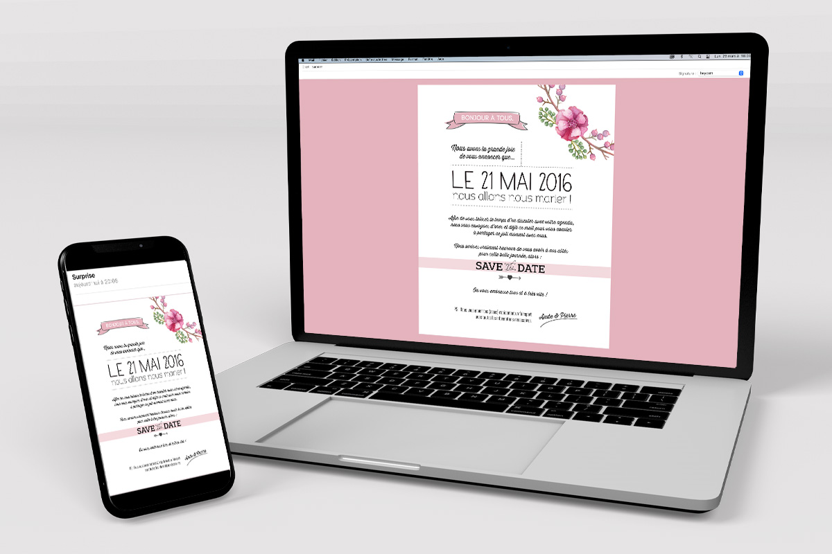 le mailing est un jpg intégré dans le corps du mail